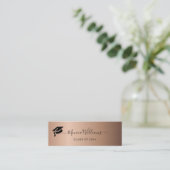 Abschluss Name Card - Elegante klassische Einsteck Telefonnummerkarte (Stehend Vorderseite)