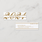 Abschluss Name Card . Elegante klassische Einsteck Telefonnummerkarte (Vorne/Hinten)