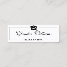 Abschluss Name Card . Elegante klassische Einsteck Telefonnummerkarte
