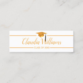 Abschluss Name Card - Elegante klassische Einsteck Telefonnummerkarte