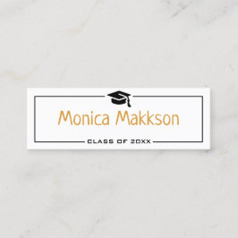 Abschluss Name Card . Elegante klassische Einsteck Telefonnummerkarte