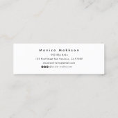 Abschluss Name Card . Elegante klassische Einsteck Telefonnummerkarte (Rückseite)