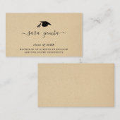 Abschluss Name Card Grad Ankündigung Einfügen Begleitkarte (Vorne/Hinten)