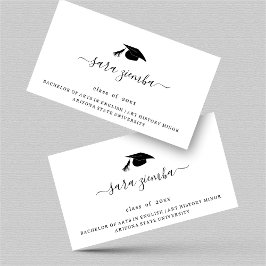 Abschluss Name Card Grad Ankündigung Einfügen Begleitkarte