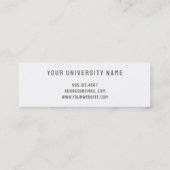 Abschluss Name Card Handgeschriebene Skriptklasse Telefonnummerkarte (Rückseite)