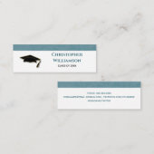 Abschluss Name Card Modern Insert Card Telefonnummerkarte (Vorne/Hinten)