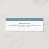 Abschluss Name Card Modern Insert Card Telefonnummerkarte (Rückseite)