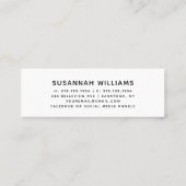 Abschluss Name Card Modern Script Green Cap Telefonnummerkarte (Rückseite)