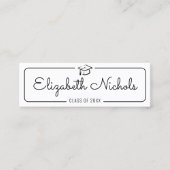 Abschluss Name Card . Moderne klassische Einsteckk Telefonnummerkarte (Vorderseite)