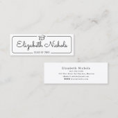 Abschluss Name Card . Moderne klassische Einsteckk Telefonnummerkarte (Vorne/Hinten)