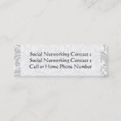 Abschluss Name Card Set, Senior Class Keepake Telefonnummerkarte (Rückseite)