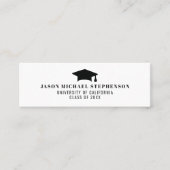 Abschluss Name Einsetzen einfache Fotokarte Telefonnummerkarte (Vorderseite)