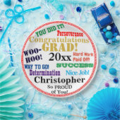 Abschluss Name Herzlichen Glückwunsch Pappteller (Party)