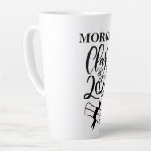 Abschluss Name Personalisierte Latte-Tasse Milchtasse (Linke Ecke)