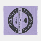 Abschluss-Name- u. -jahr-Fleecedecke Fleecedecke (Vorderseite (Horizontal))