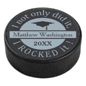 Abschluss-Name- u. -jahrhockeykobold Eishockey Puck (3/4)