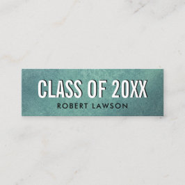 Abschluss-Namenskarte für aquamarine Störungen Mini Visitenkarte