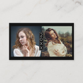 Abschluss-Namenskarten-älteres Jahr fügt Visitenkarte