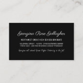 Abschluss-Namenskarten-älteres Jahr fügt Visitenkarte (Rückseite)