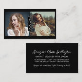 Abschluss-Namenskarten-älteres Jahr fügt Visitenkarte (Vorne/Hinten)