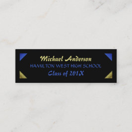 Abschluss-Namenskarten-älteres Telefonnummerkarte