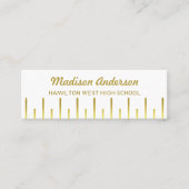 Abschluss-Namenskarten-älteres Telefonnummerkarte (Vorderseite)