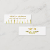 Abschluss-Namenskarten-älteres Telefonnummerkarte (Vorne/Hinten)