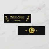 Abschluss-Namenskarten-älteres Telefonnummerkarte (Vorne/Hinten)