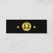 Abschluss-Namenskarten-älteres Telefonnummerkarte (Rückseite)