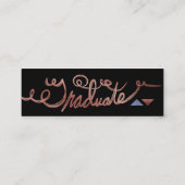 Abschluss-Namenskarten-älteres Telefonnummerkarte (Rückseite)