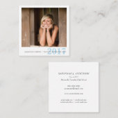 Abschluss-Namenskarten Einfach-Redigieren Telefonnummerkarte (Vorne/Hinten)