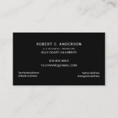 Abschluss-Namenskarten-Foto - Schulfarbwahl Telefonnummerkarte (Rückseite)