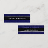 Abschluss-Namenskarten - Marmorierungblaues und Telefonnummerkarte (Vorne/Hinten)