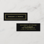 Abschluss-Namenskarten Telefonnummerkarte (Vorne/Hinten)