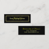 Abschluss-Namenskarten Telefonnummerkarte (Vorne/Hinten)