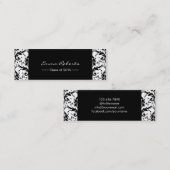 Abschluss-Namensumbau-nobler Damast-Muster-Einsatz Telefonnummerkarte (Vorne/Hinten)