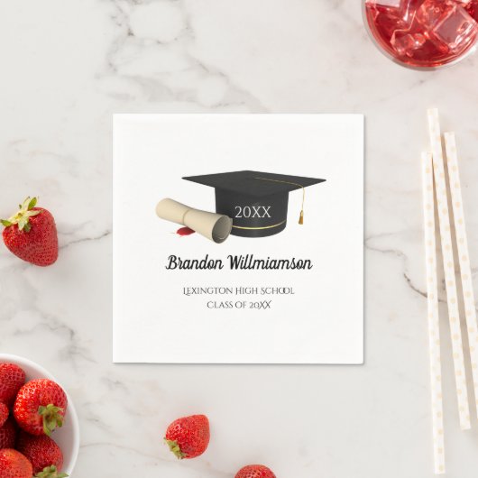 Abschluss Napkins Class of 2025 Party Tableware Serviette (Beispiel)