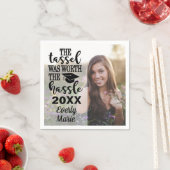 Abschluss Napkins mit Foto Serviette (Beispiel)