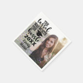 Abschluss Napkins mit Foto Serviette (Ecke)