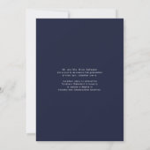 Abschluss Navy Blue 4 Foto Collage Ankündigung (Rückseite)