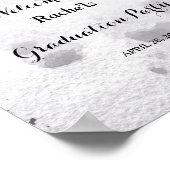 Abschluss Navy GEOMETRIC WATERCOLOR Poster (Ecke)