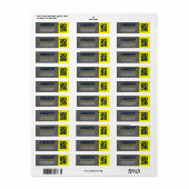 Abschluss Navy & Yellow Chalkboard (Vorne)
