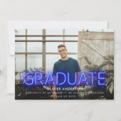 Abschluss neblau zeitgenössisch modern zwei Foto (Vorderseite)