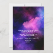 Abschluss Neon Glühwein Mittelstufe Foto Dankeskarte (Rückseite)