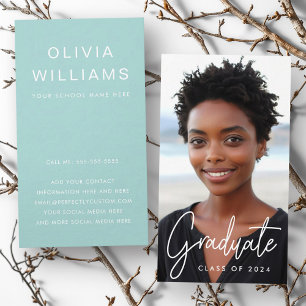 Abschluss-Netzwerk Foto Aqua Visitenkarte