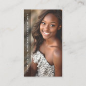 Abschluss-Netzwerk-Foto schwarz Visitenkarte (Vorderseite)