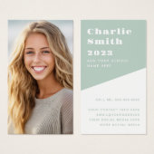 Abschluss-Netzwerk Foto Visitenkarte (Vorne & Hinten)