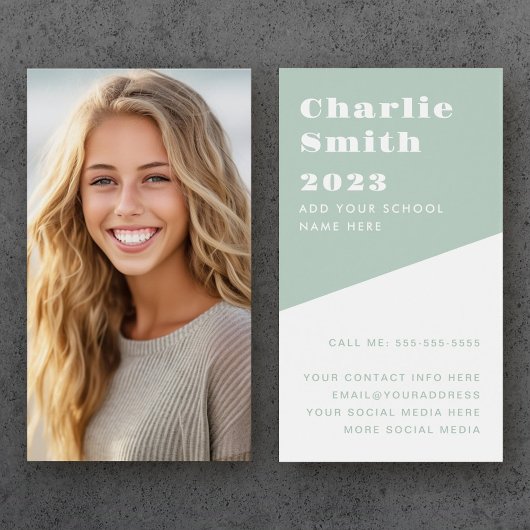 Abschluss-Netzwerk Foto Visitenkarte