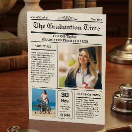 Abschluss News Einladung beibehalten - druckbar