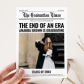 Abschluss Newspaper Graduation Party Einladung